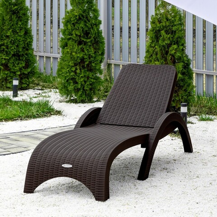 Шезлонг RATTAN Цвет: Коричневый