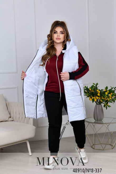 Костюм 8-337-марсала-белый Minova Фото 2