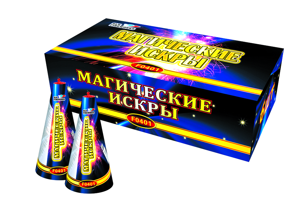 Фейерверк, фонтан Магические искры