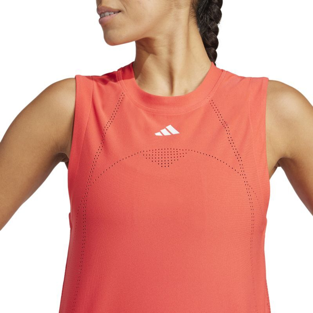 Женский топ теннисный Adidas Tennis Pro Climacool+ Match Tank - красный