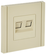FORTE&PIANO Розетка компьютерная двойная RJ45 кат.6 FP434 ваниль IEK
