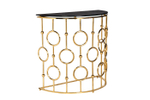 GY-CST8040GOLD Консоль стекло черн/золото 78*40*77см