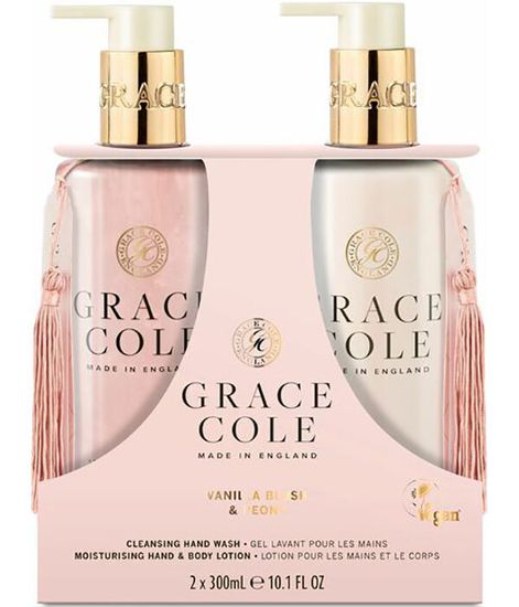Ваниль и пион, подарочный набор для рук (мыло и лосьон), Grace Cole