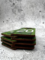 Номерки для гардероба 4х8 см