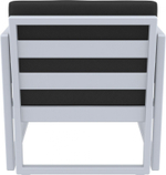 Комплект пластиковой мебели Siesta Contract Mykonos XL, серебристый, черный