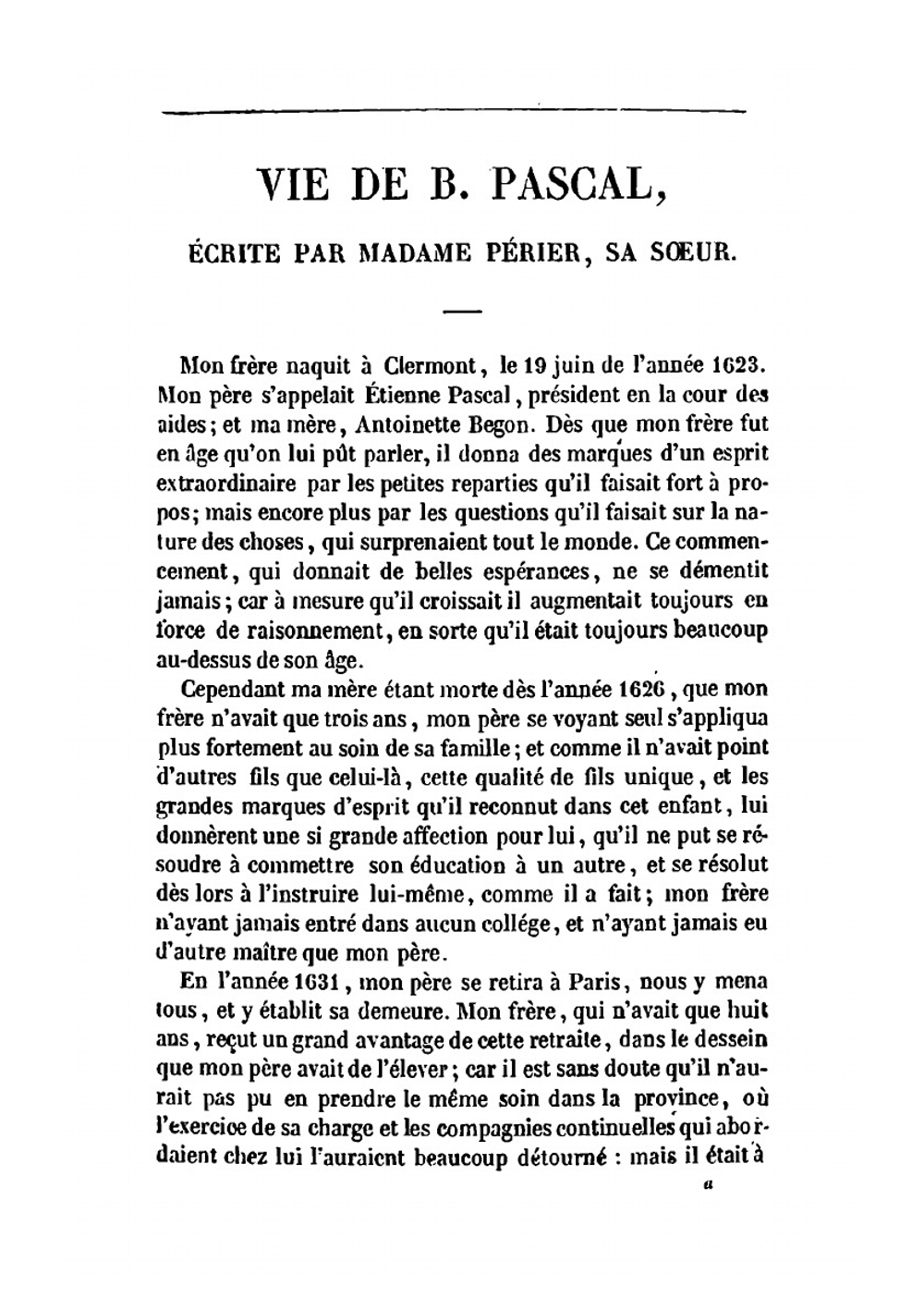 Pensees de Pascal | Blaise Pascal