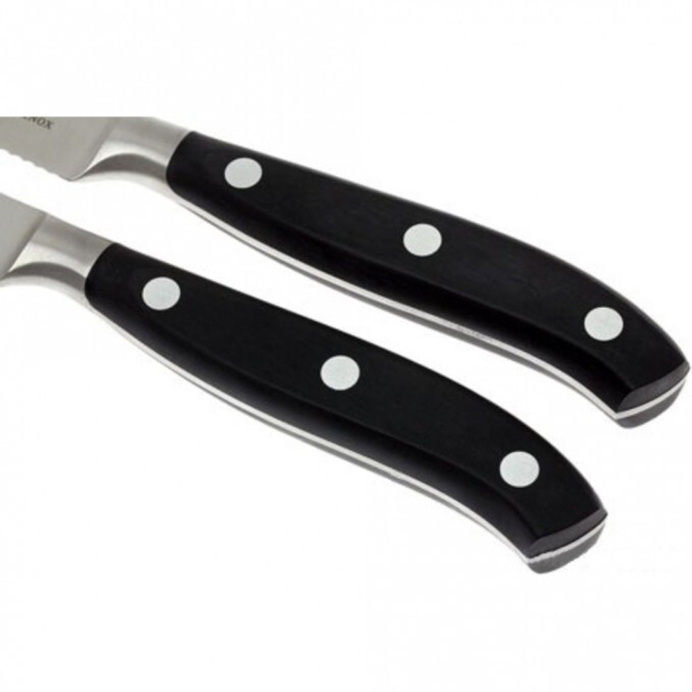 Набор Victorinox кухонный, 2 предмета, лезвие волнистое, черный (подарочная упаковка)
