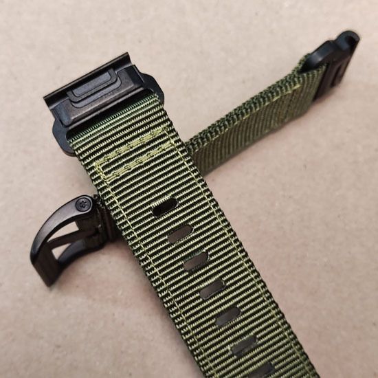 Ремешок тактический Tactix 22 мм. для Garmin Fenix 7 / 6 / 5, Forerunner 935 / 945 / 955, instinct, instinct 2, Epix Gen 2  нейлоновый быстросъемный на застежке