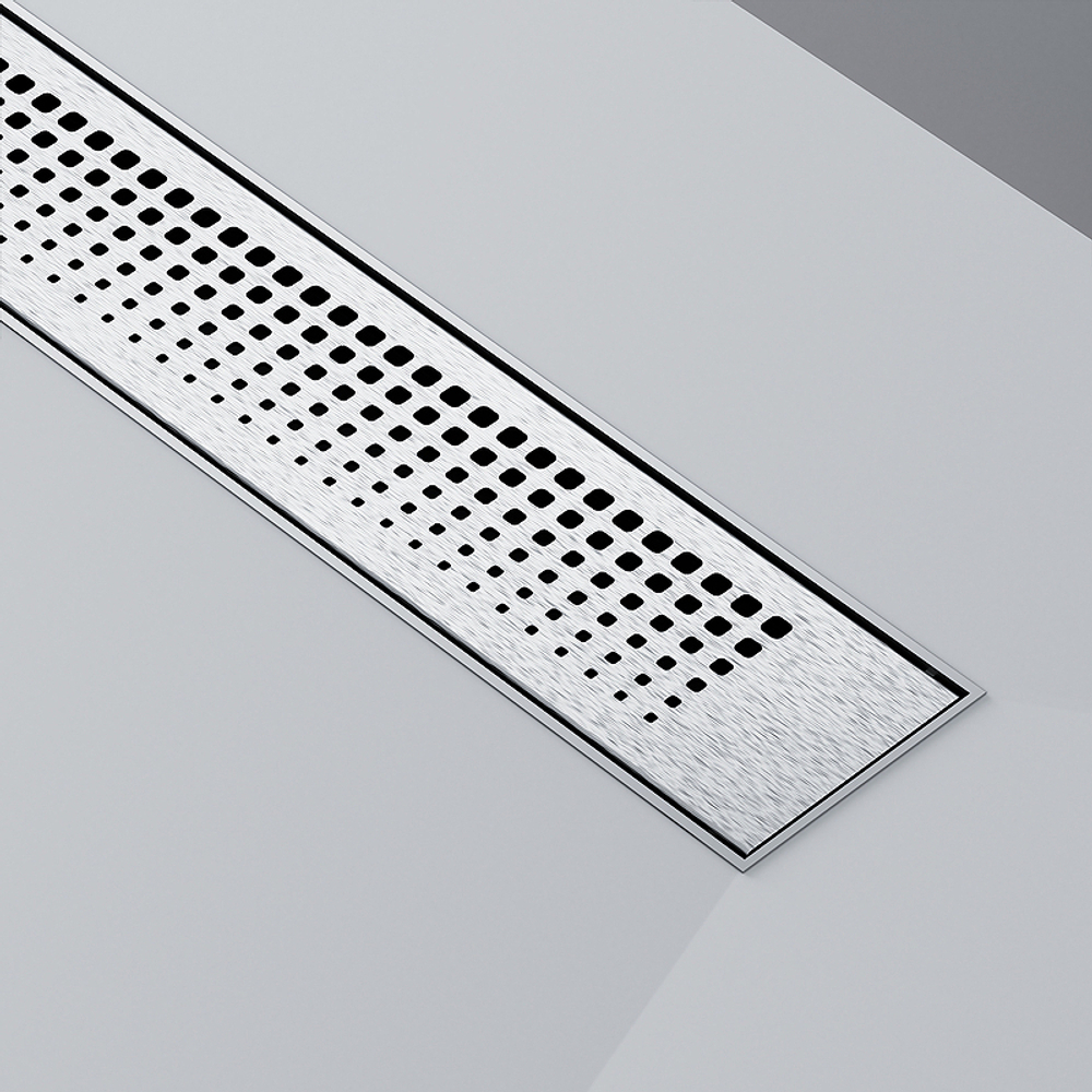 Душевой лоток AM.PM PrimeFlow 80 W02SC-P11-080-01SB с решеткой Хром матовый Cut Gradient
