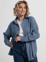 Рубашка Загадочная девушка (джинс) Б15168-4М LT Collection