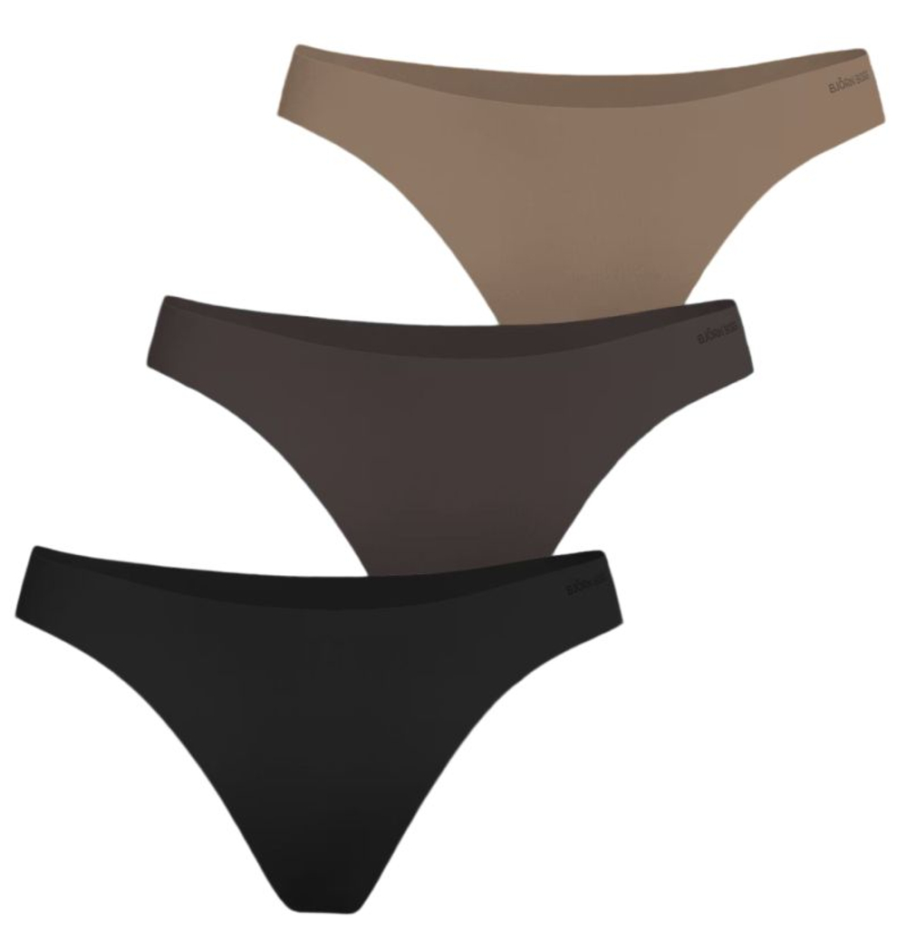 Спортивные трусы Bj_rn Borg Invisible Thong 3P - multicolor