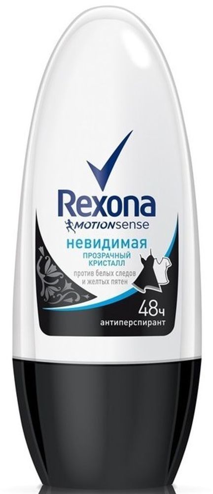 Rexona дезодорант-ролик women Невидимая Прозрачный Кристалл 50 мл