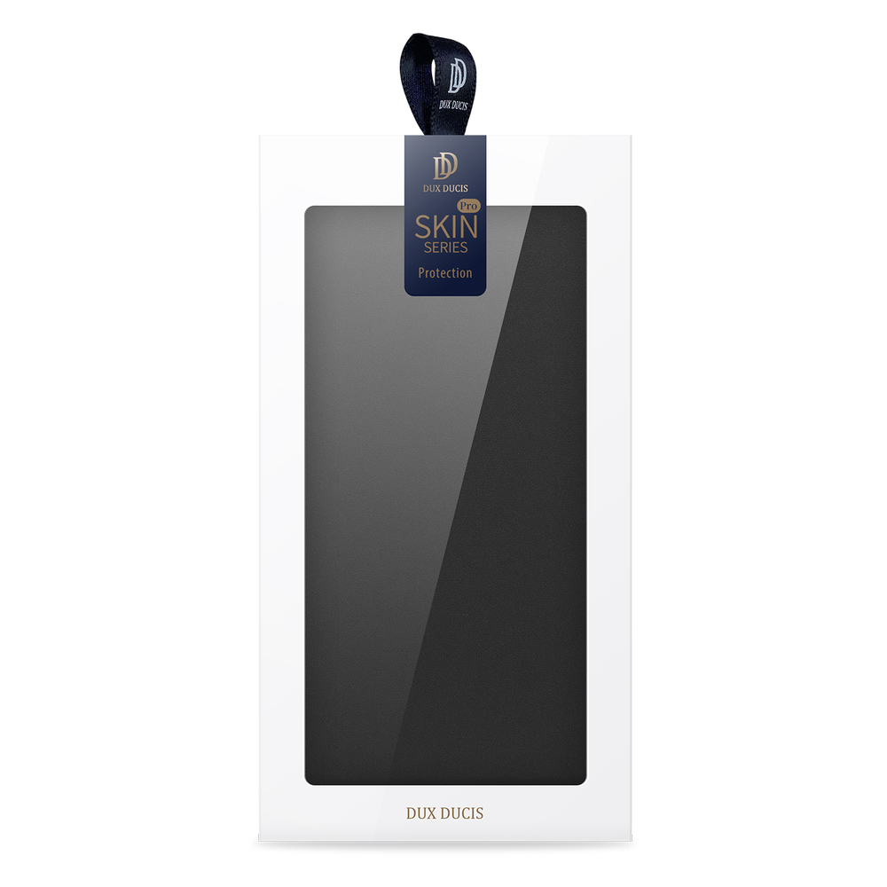 Чехол книжка из PU кожи черного цвета от Dux Ducis для Samsung Galaxy S10e, серия Skin Pro Series Case