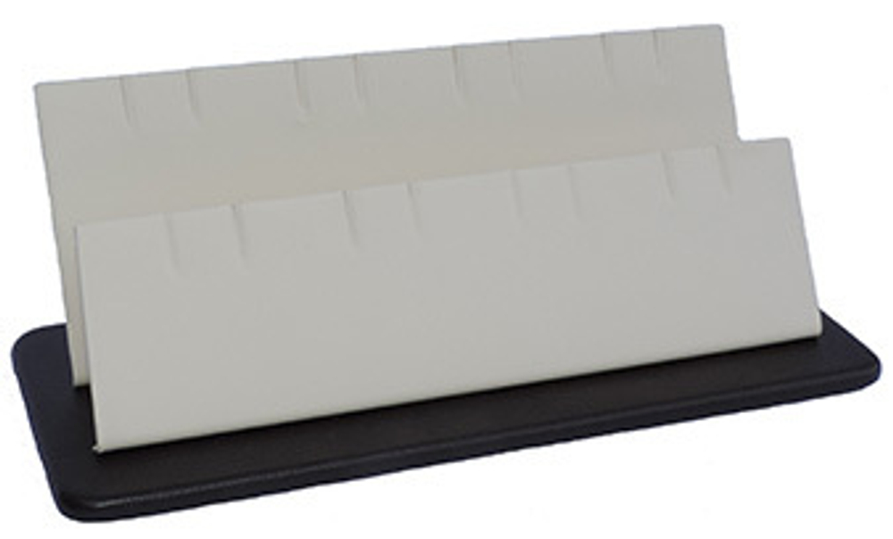 Подставка для 8 пар серег/16 подвесок/двойная/прорези/квадратное основание