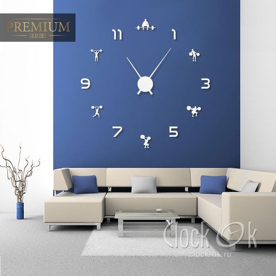 Настенные 3D часы Gym