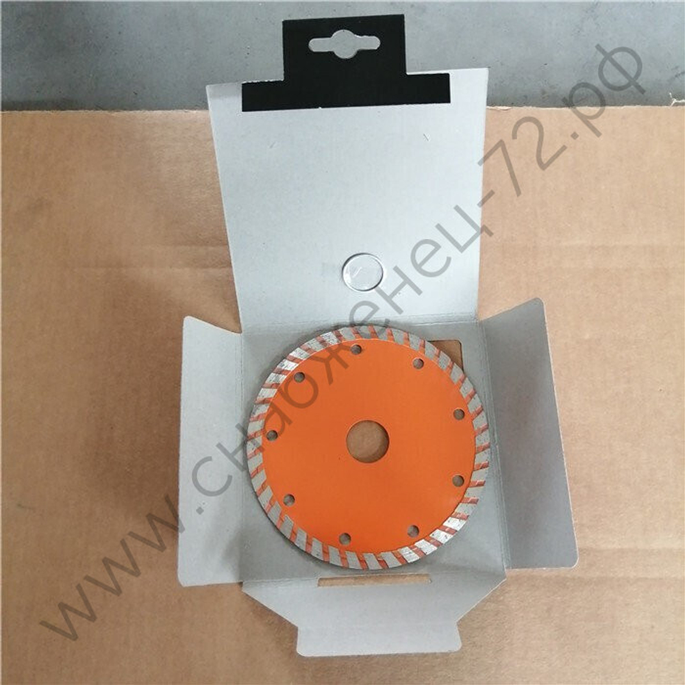 Диск алмазный отрезной Турбо СТАНДАРТ, 125 х 22,2 мм, сухая резка Вихрь