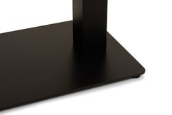 "Каффе" стол из HPL 110х70см, цвет "дуб", подстолье стальное двойное