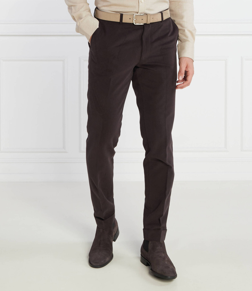 Брюки denz turn up Oscar Jacobson - каштановый(53905771)