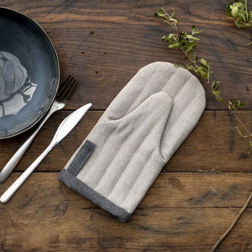 Прихватка-варежка «Ибица» | серо-бежевый