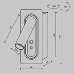 Бра Maytoni Axiom MOD495WL-L3B3K