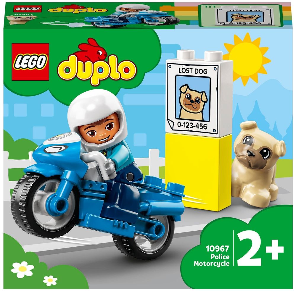 Конструктор LEGO DUPLO 10967 Полицейский мотоцикл