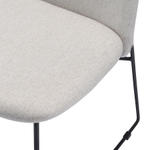 Стул niels, рогожка, светло-серый