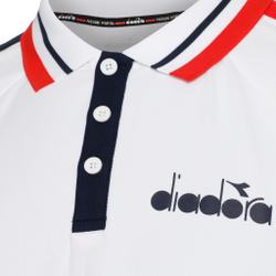 Мужское теннисное поло Diadora Icon Polo Men - White, Multicoloured