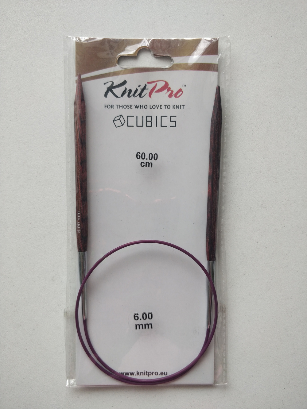 Спицы круговые Knit Pro cubics, размеры в ассортименте