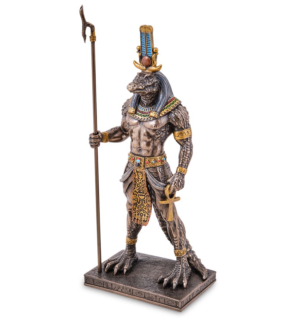 Veronese WS-1236 Статуэтка «Себек - древнеегипетский бог воды и разлива Нила»