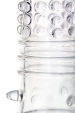 Прозрачная закрытая насадка на пенис TOYFA A-Toys - 14,7 см. (Цвет: прозрачный)