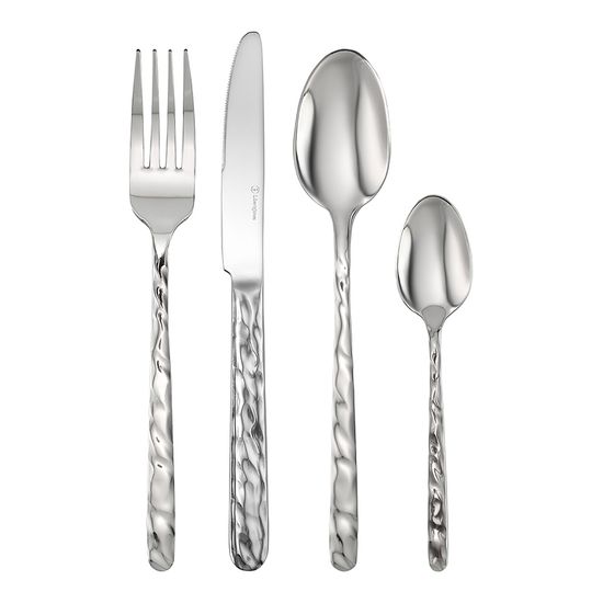 Набор столовых приборов fluid, серебристые, 16 пред.