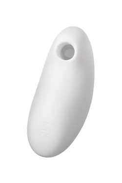 Вакуум-волновой стимулятор клитора с вибрацией Satisfyer Vulva Lover 2, силикон, белый, 11,9 см