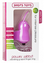 Розовый вибростимулятор на палец Power Rabbit (Цвет: розовый)