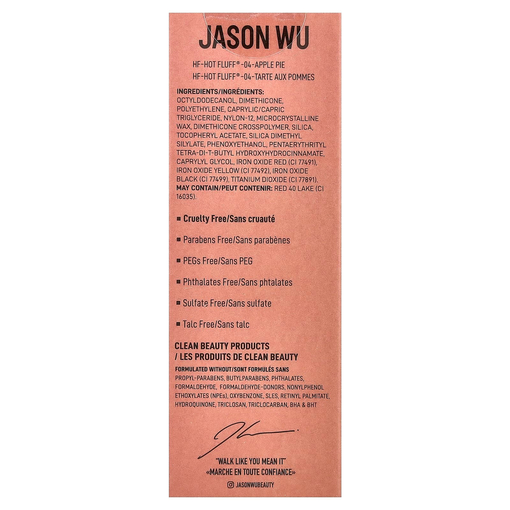 Jason Wu, Hot Fluff®, яблочный пирог, 3,8 г (0,134 унции)