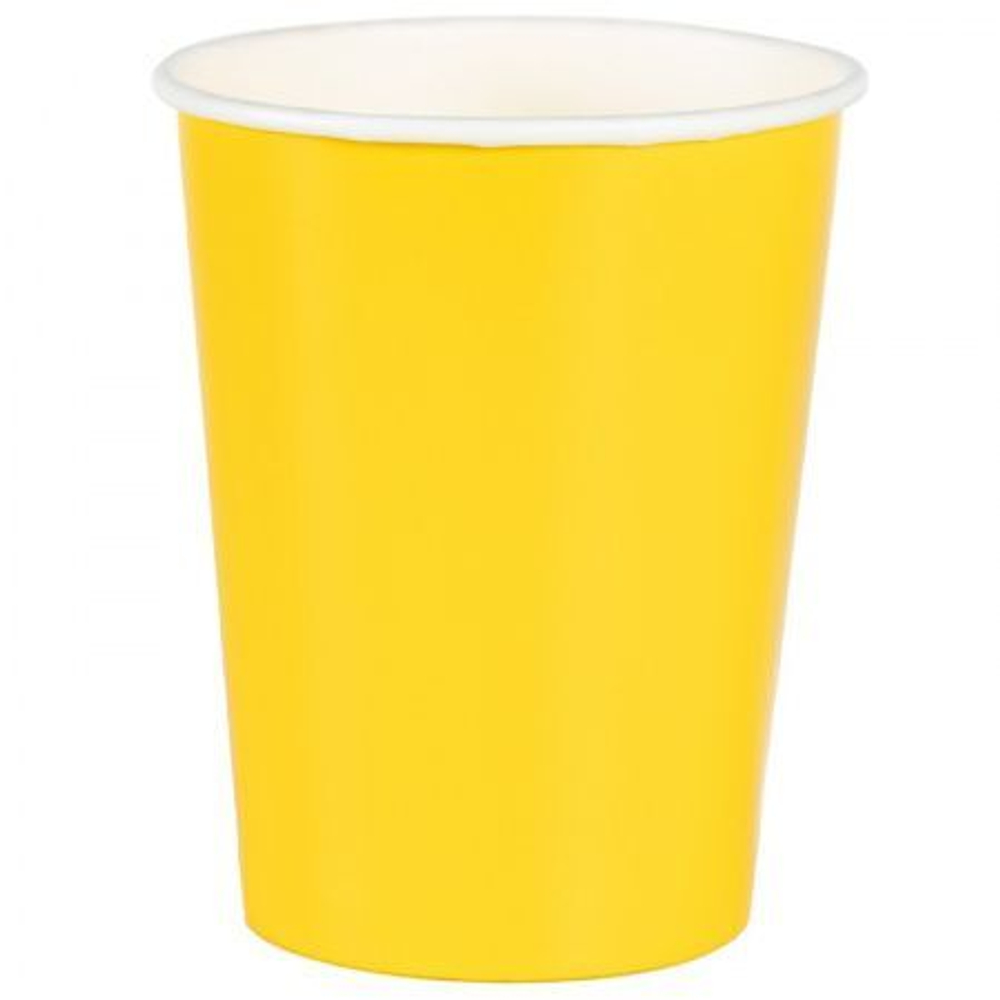 Стакан Желтый 250мл 6шт.