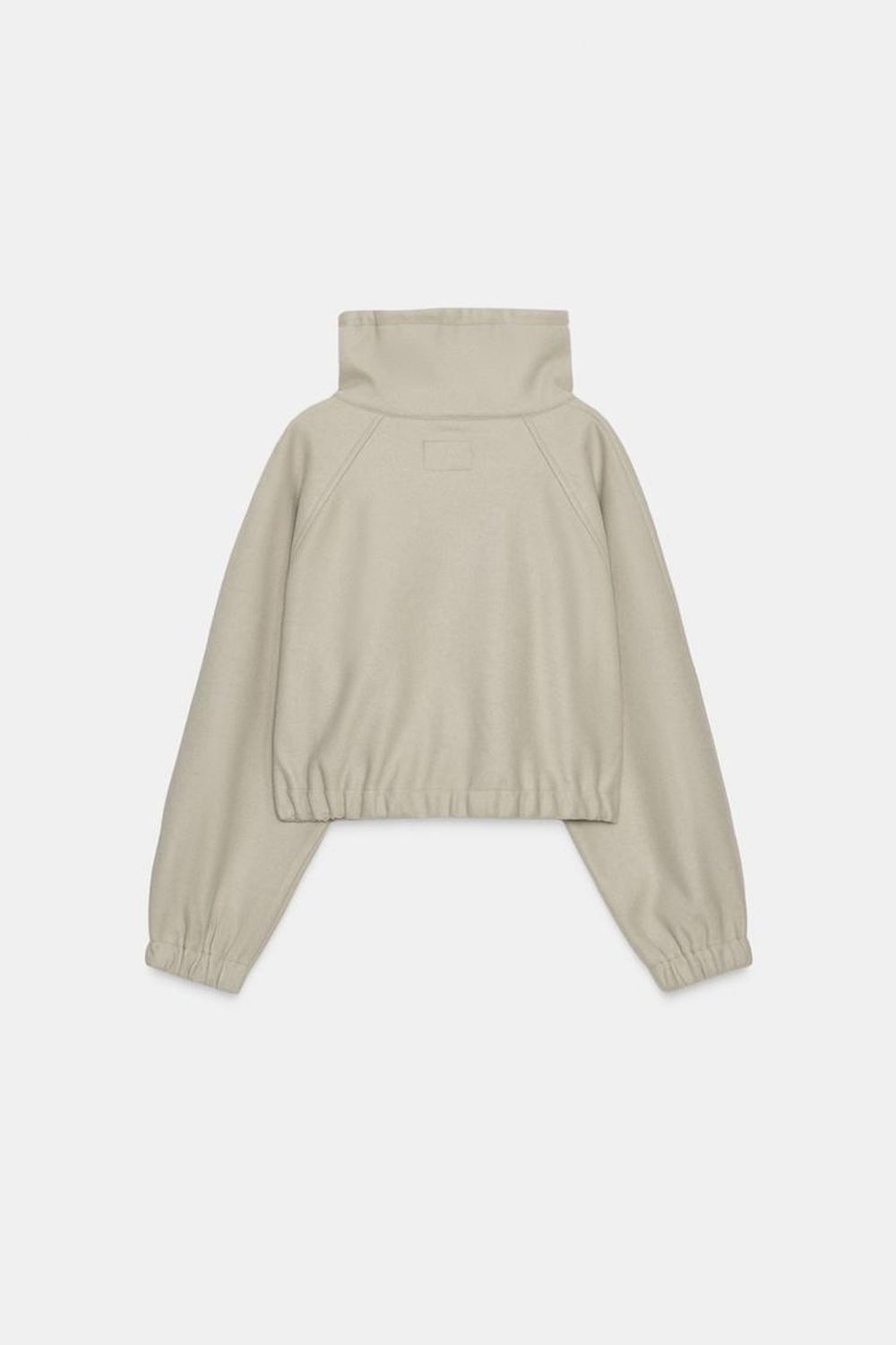 ZARA МЯГКАЯ ТОЛСТОВКА, ЗЕЛЕНЫЙ/СЕРЫЙ