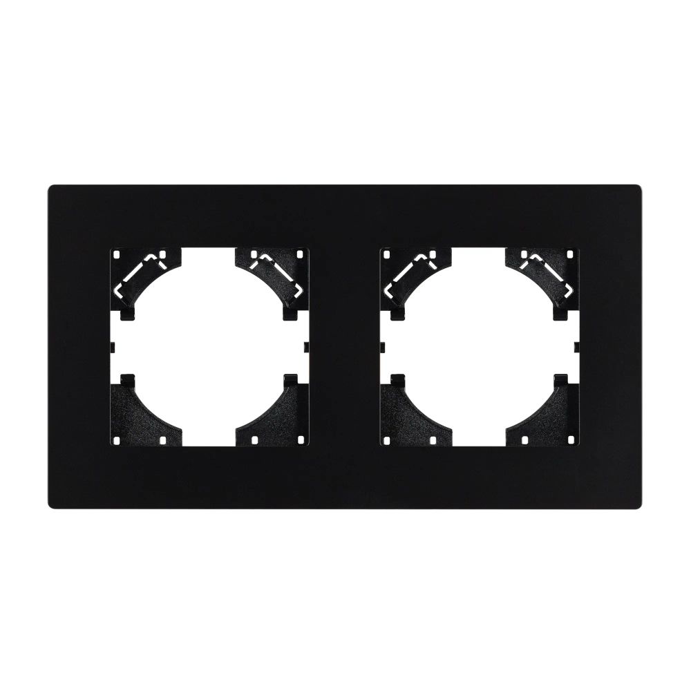 Рамка пластиковая FRM-PERIO-PL-2-BK (Arlight, -) 049751