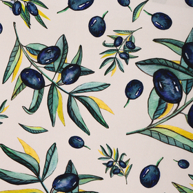 Ткань Габардин 140 г/м² 100% полиэстер шир.150 см  цв.молочный