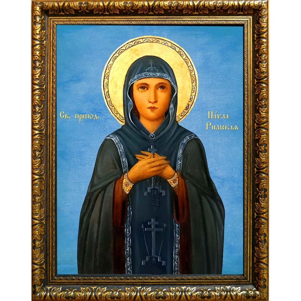 Павла Римская преподобная игумения. Икона на холсте.
