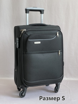 Тканевый чемодан 4Roads 6089 Черный (S)