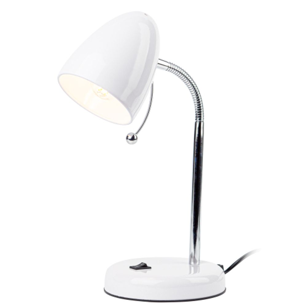 Настольный светильник ЭРА N-116-Е27-40W-W белый | Настольные светильники под лампу