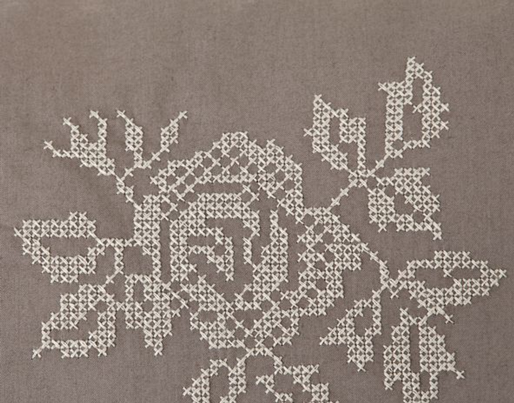 Элитный пододеяльник Rose молочный шоколад от Luxberry вышивка