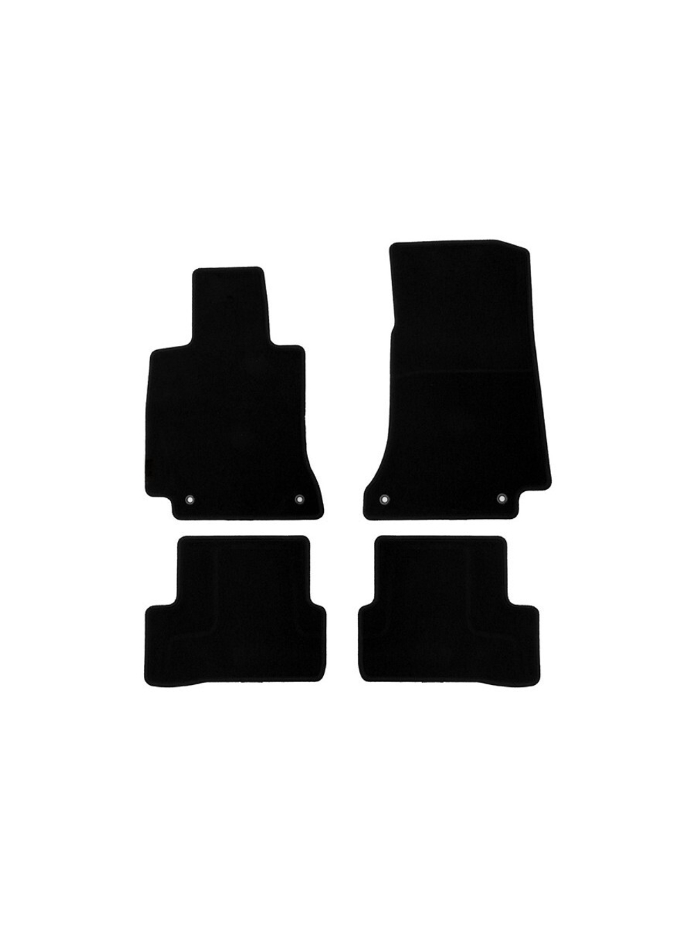 Коврики в салон для MERCEDES-BENZ C-Class, 2014-2018, 2018-2021, седан, универсал, 4 шт. (текстиль) KLEVER01344601200K