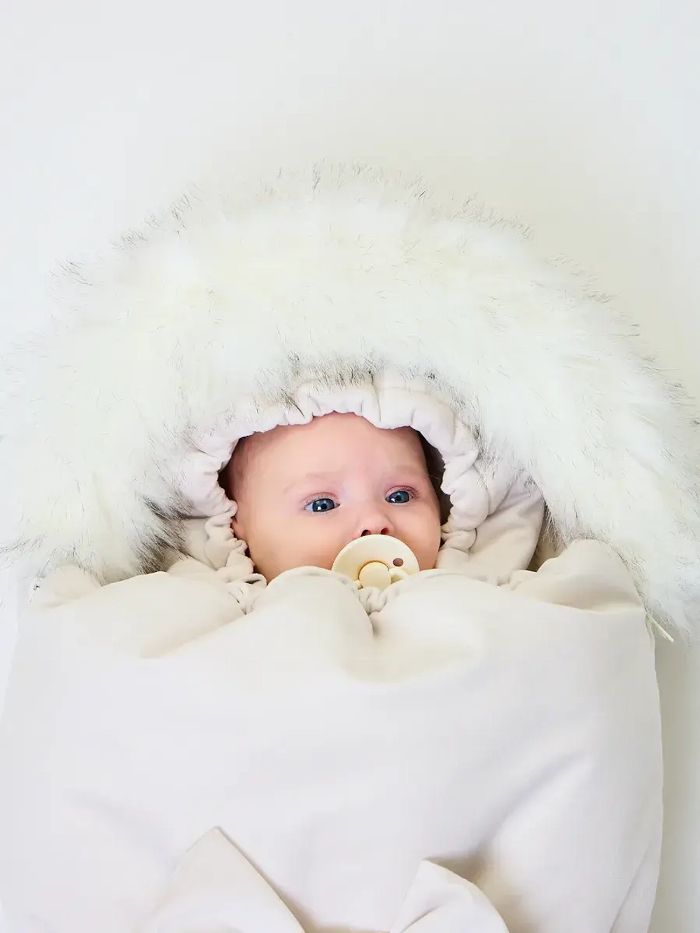 Конверт на выписку новорождённому зимний