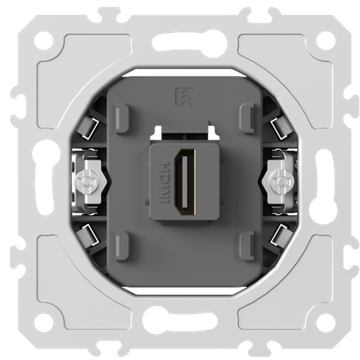 Механизм HDMI 2.0a,  черный,  разъем Type A 180° 4K  Full HD @ 60 Hz 3D,  HDR,  серия DB