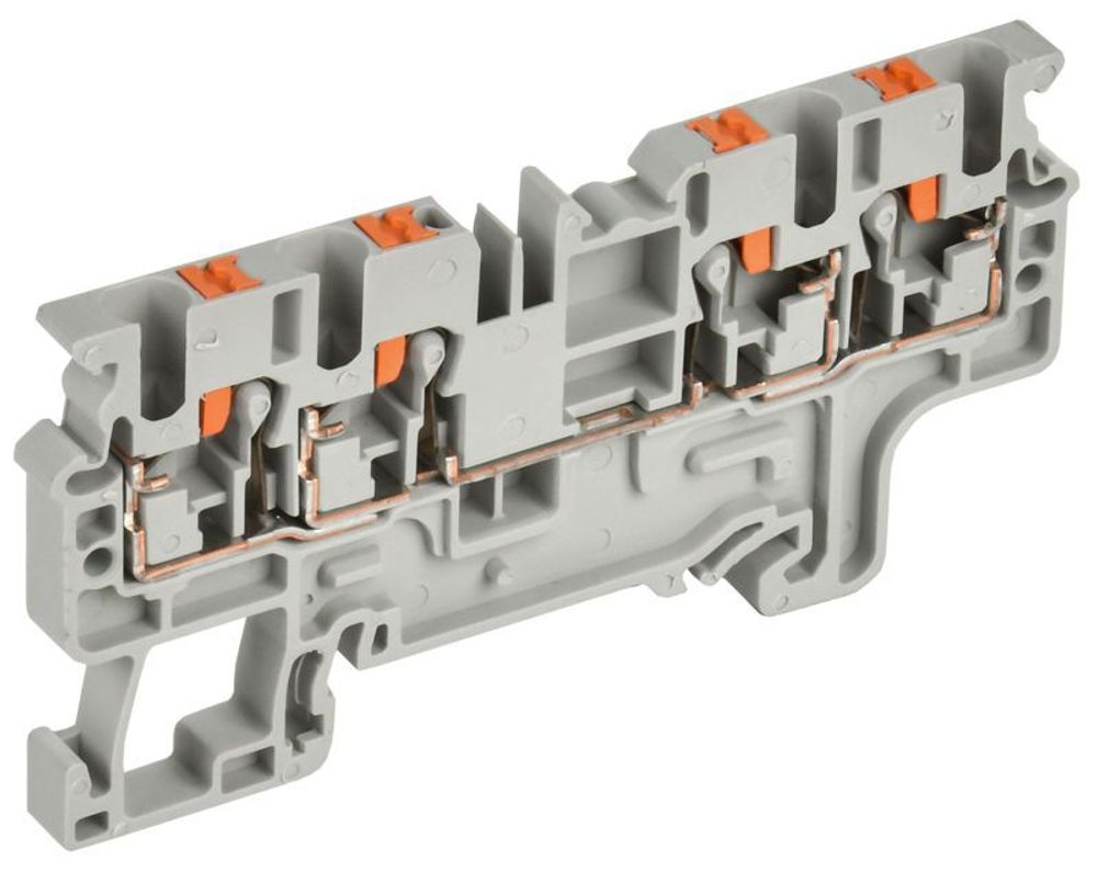 Колодка клеммная CP-MC 4 вывода 2.5кв.мм сер. IEK YCT22-00-4-K03-002 Колодка клеммная CP-MC 4 вывода 2.5кв.мм сер. IEK YCT22-00-4-K03-002