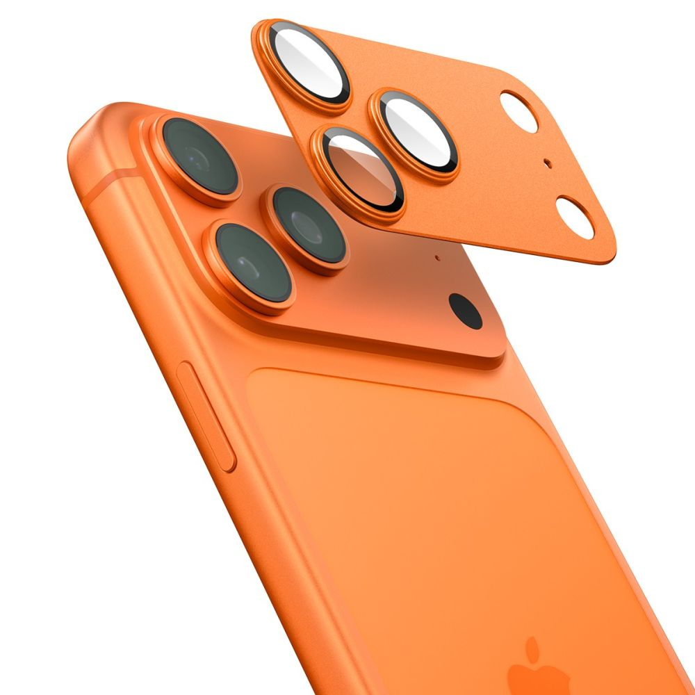 Стекло камеры Spigen optik pro XL GLAS.TR ”EZ FIT” для iPhone 17 PRO ORANGE