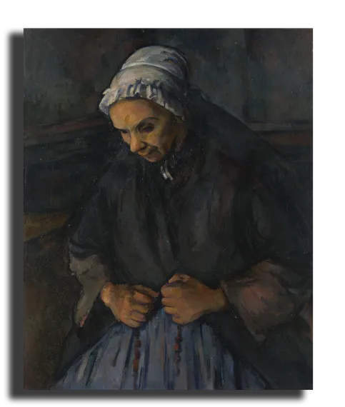 Репродукция "Сезанн Поль - Старуха с четками"