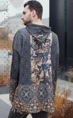 Худи "Китайский гротеск", по мотивам фрагмента шпалеры фламандского мастера Judocus de Vos