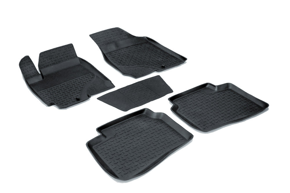 Резиновые коврики с высоким бортом для KIA Cerato 2009-2013, Seintex.01482